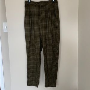 Forever 21 High Waisted Flannel Pattern Pant